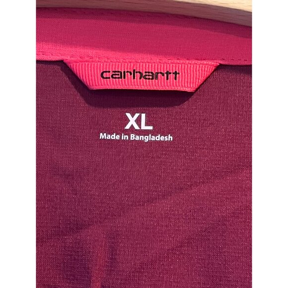 Carhartt Burgundy Womens Medical Scrub Top XL W/ Pockets & Utility Loop - Picture 4 of 7